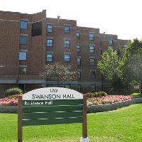 Swanson Hall along University Avenue
