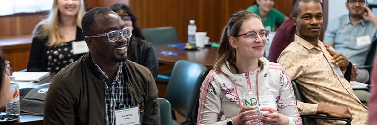 a group of students attending a graduate school program