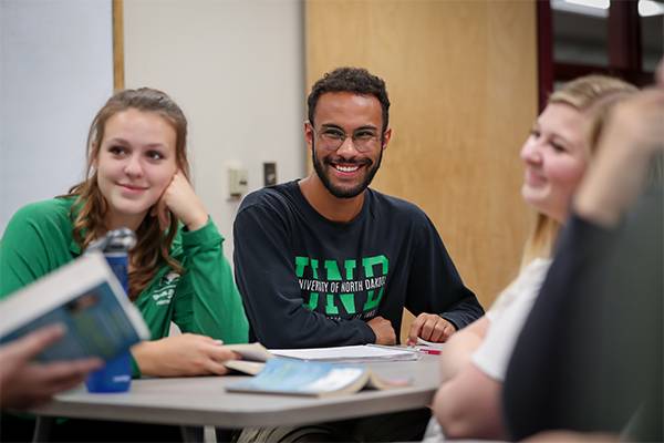 students studying at columbia hall