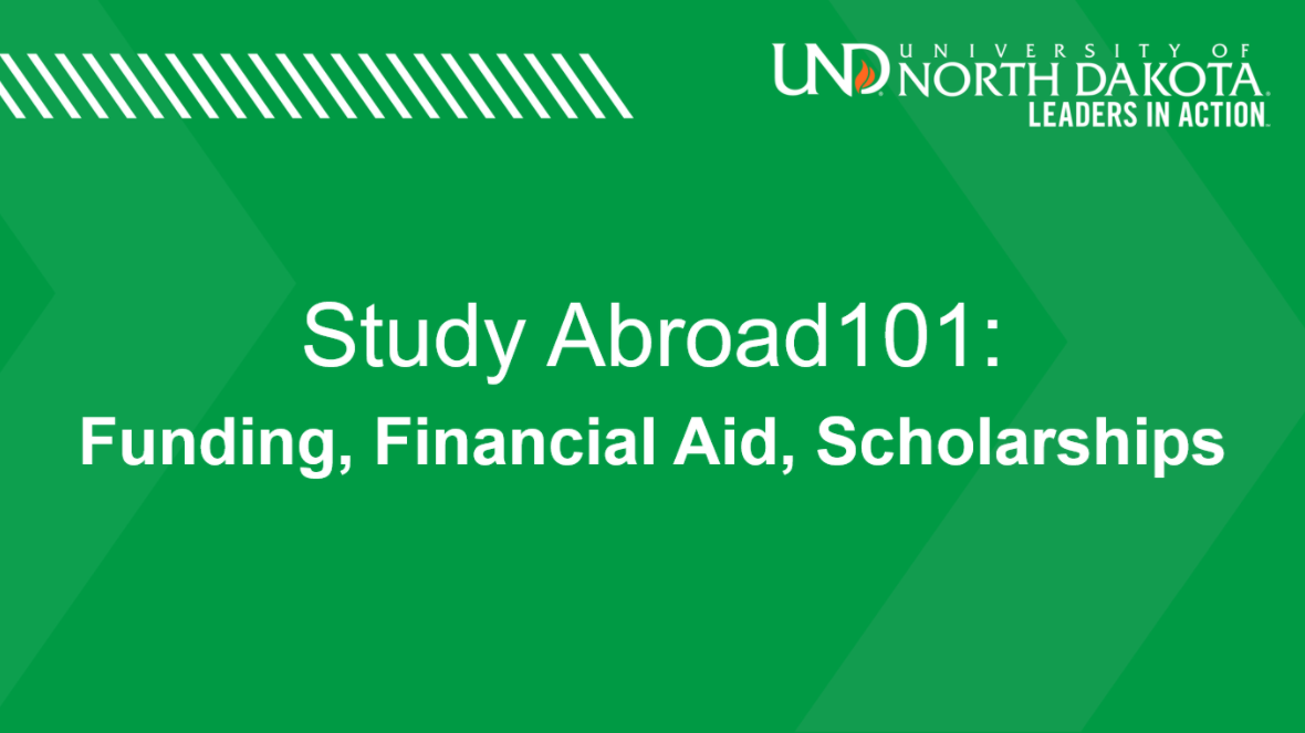 Study Abroad 101: Funding, Financial Aid, Scholarships PowerPoint slide