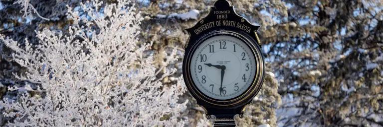 University of North Dakota Clock