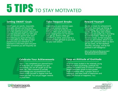 5 Tips to Stay Motivated
