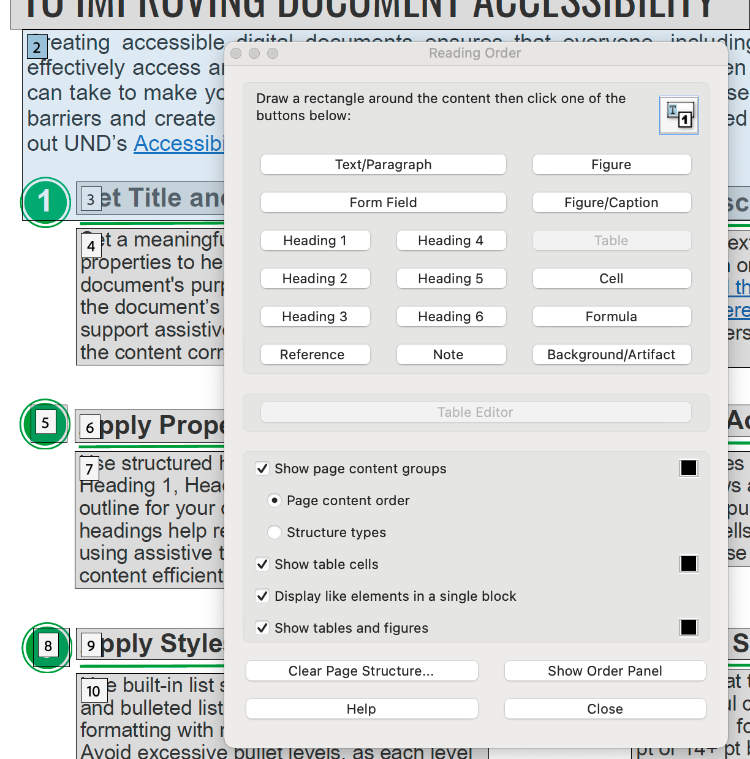 Change Tag in Adobe Acrobat