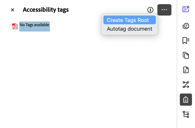 Create Tags in Adobe Acrobat