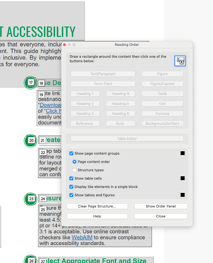 Change Tag in Acrobat