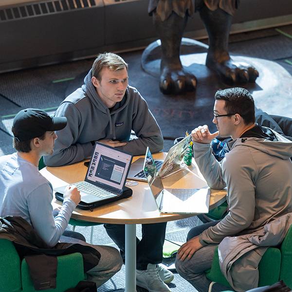 Students studying at Union