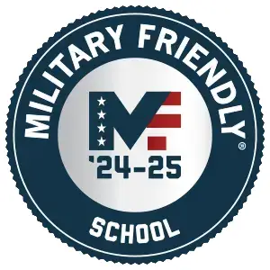 Top Military Friendly School Badge Silver
