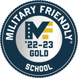 Top Military Friendly School Badge Gold