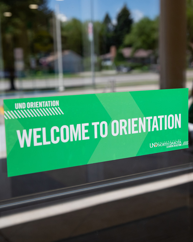 orientation welcome sign