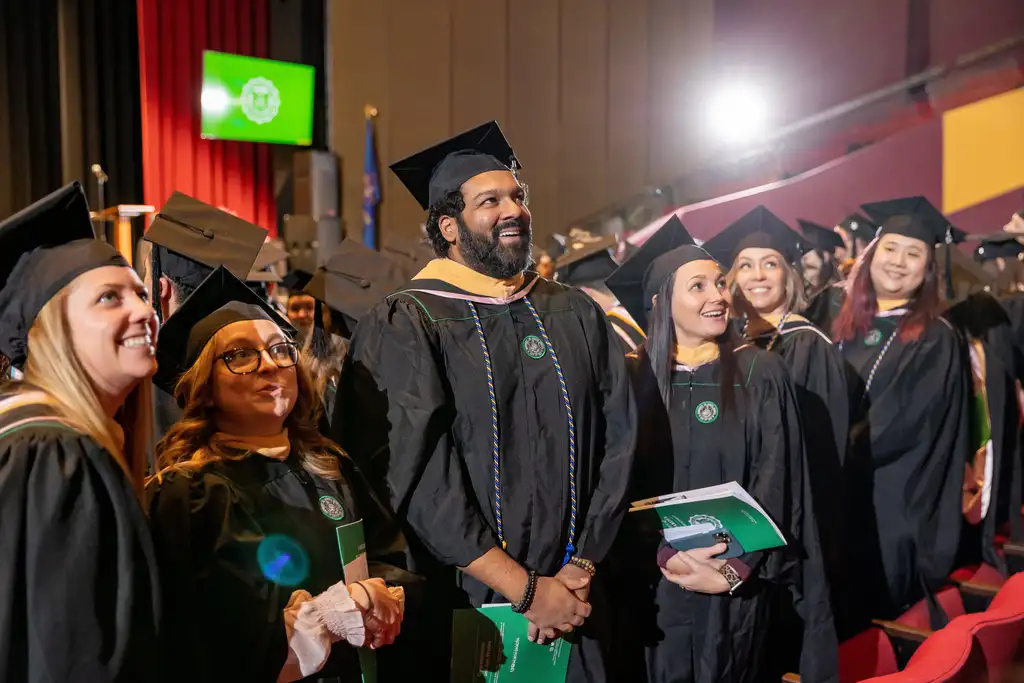 UND MSW students at their commencement ceremony
