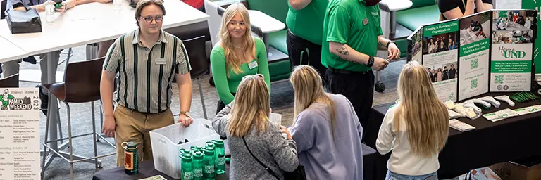 Orientation day at UND for new MPA and MHA students.