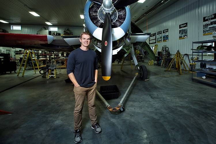 Eric and restored plane