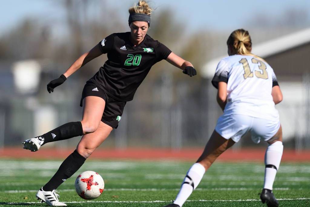 Katie Moller on the soccer field