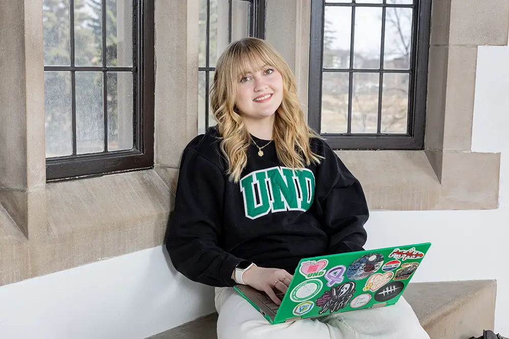 madilyn sitting in classroom