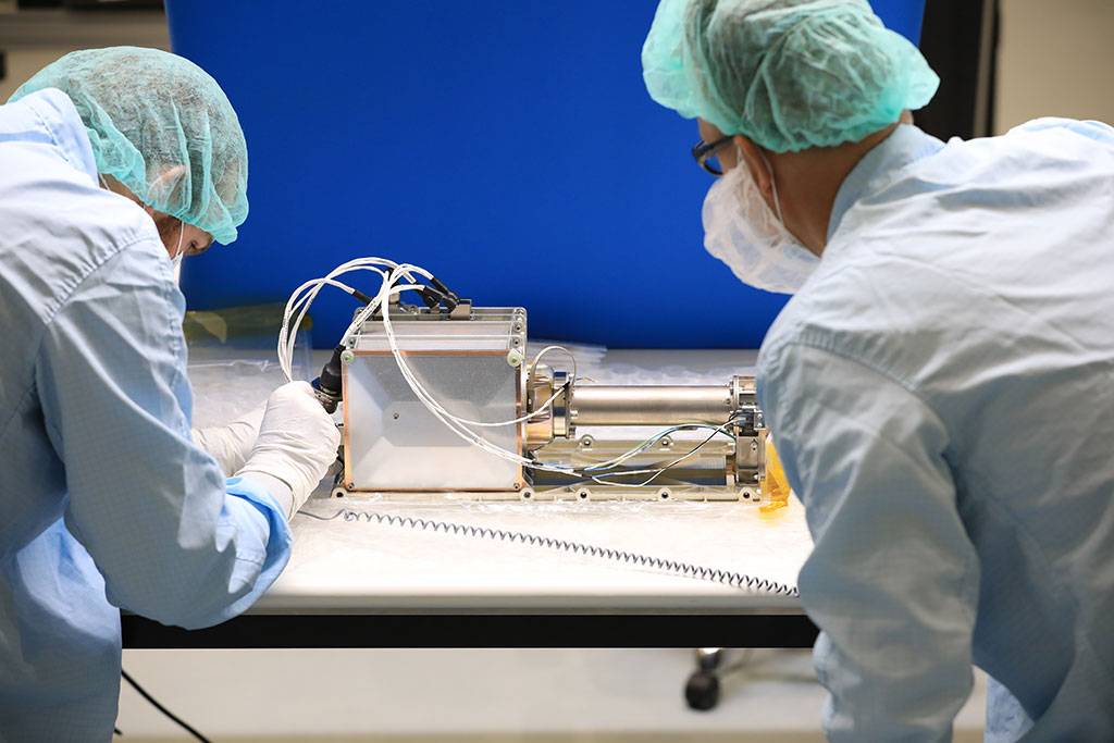 Stefan working in NASA lab