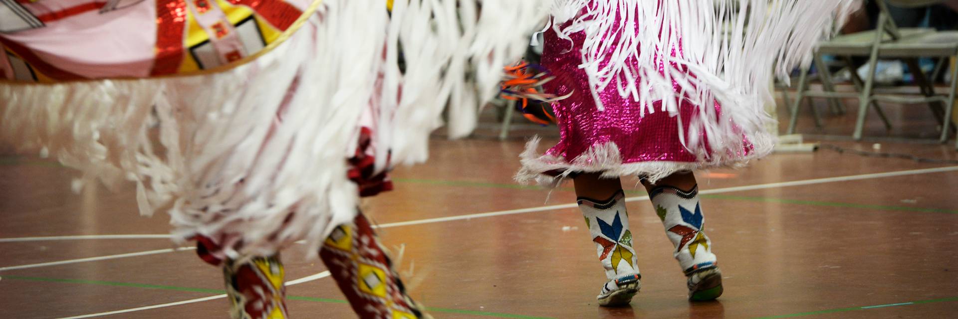 feet of american indian dancers