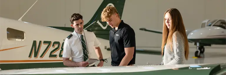 UND Aviation Students Learning