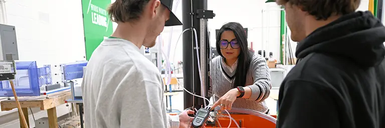 UND Civil Engineering Students in the Field