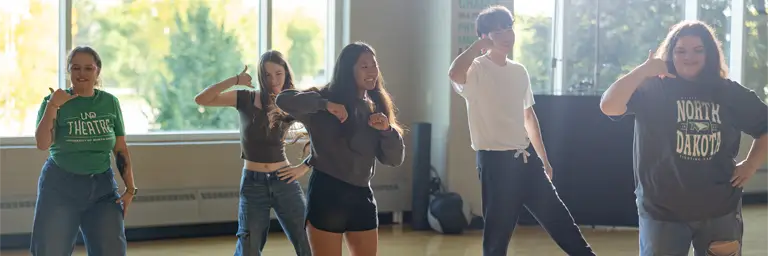 UND Students Dancing