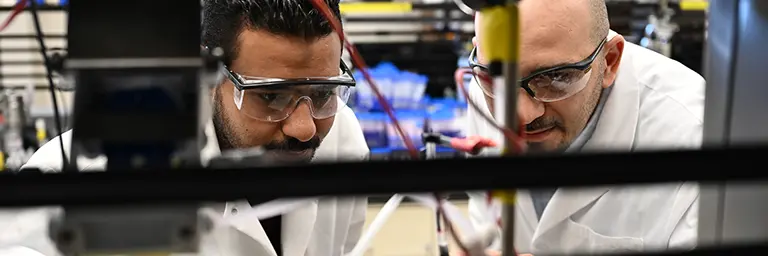 UND Environmental Engineering Students in Lab