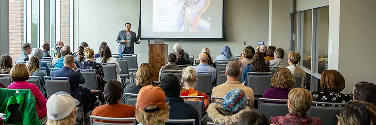 indigenous students in class room with instructor