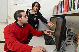 working on UAS signal processing lab