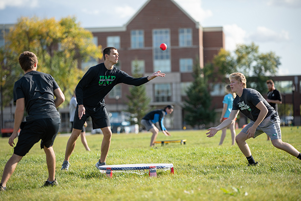 students playing slamball