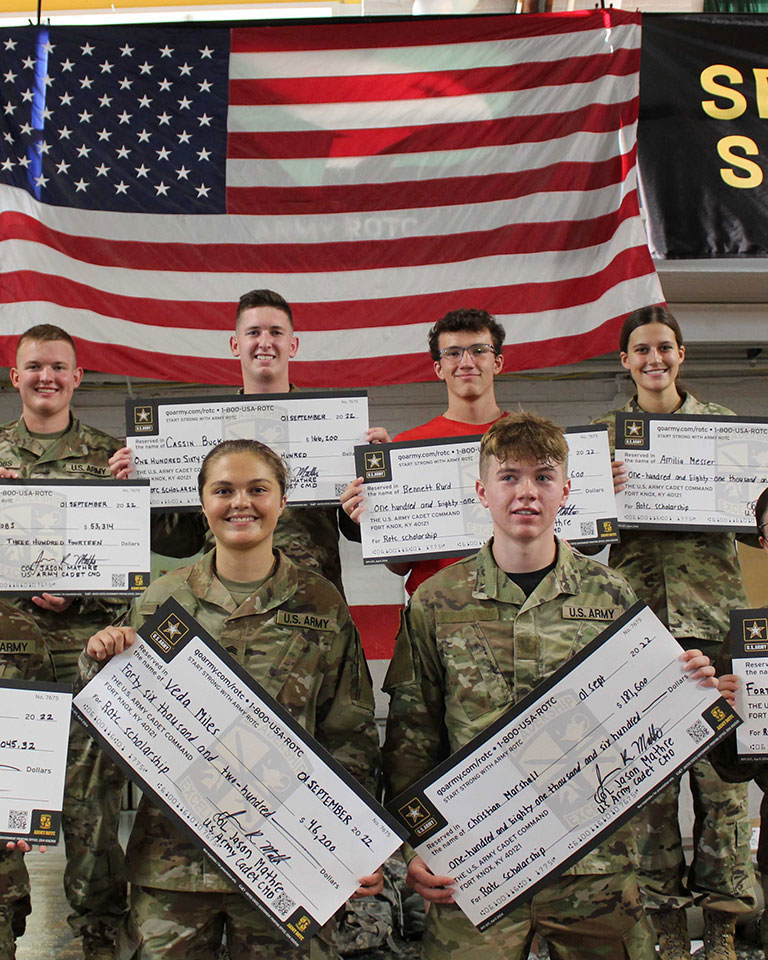 cadets posing for a picture