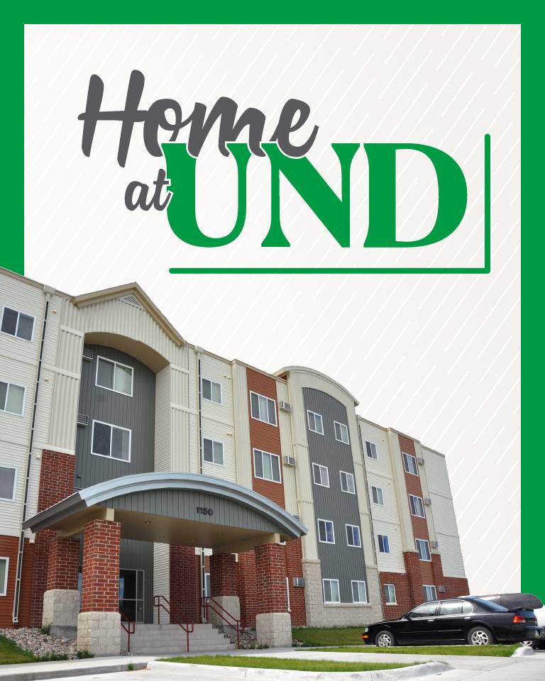 hamline apartments with the words home at und