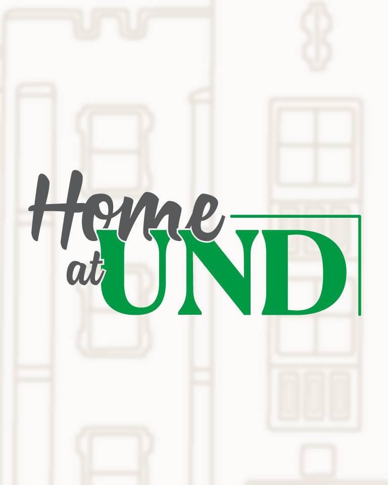 Home at UND mobile graphic