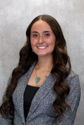 Phoebe Wiken photo in grey blazer