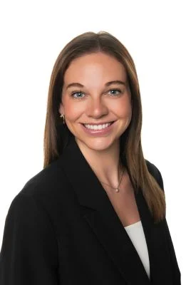 Quinn Wrigley in black blazer