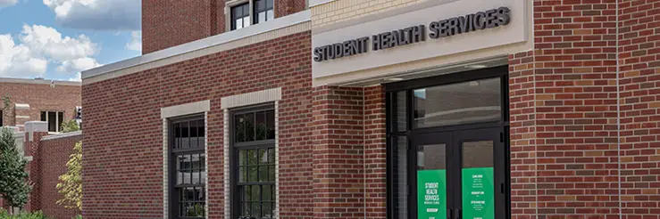 student health exterior door