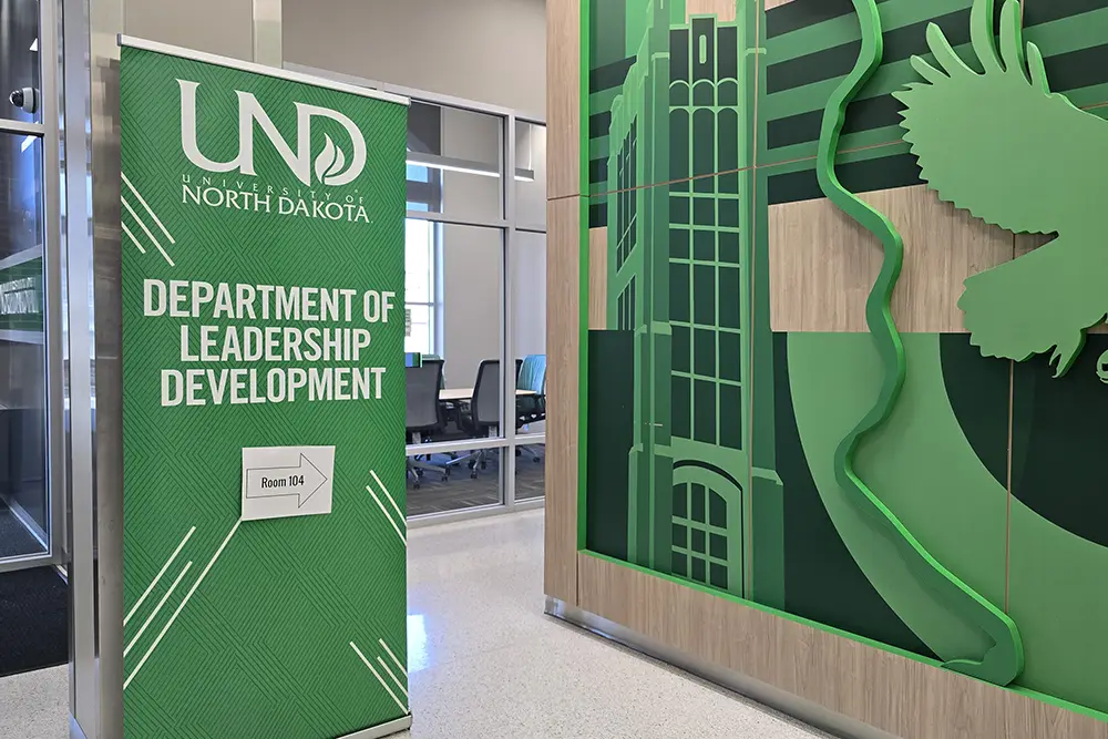 Department of Leadership Development A banner pointing to the Department of Leadership Development