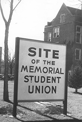 historic image of the und memorial union