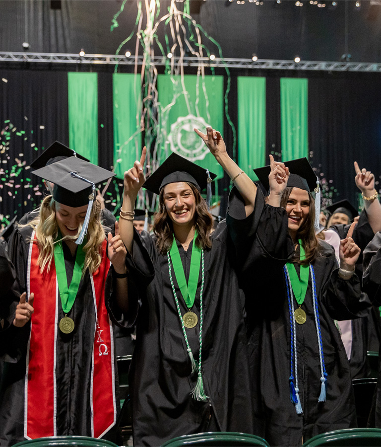 UND students at commencement